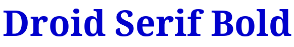 Droid Serif Bold шрифт